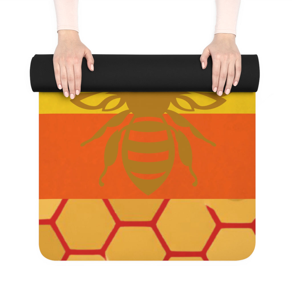 Buzzing on Breath & Belief Chakra Rubber Yoga Mat